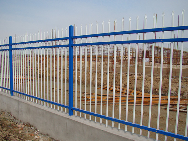 上海江西某工厂厂区围墙护栏安装完成图片1