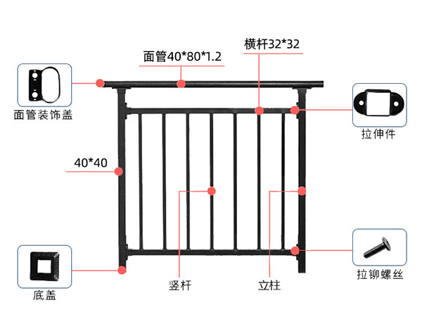 江西锌钢阳台护栏图片4