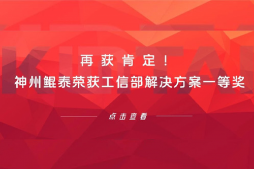 再获肯定!神州荣获工信部解决方案一等奖